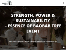 Tablet Screenshot of baobab-tree-event.com